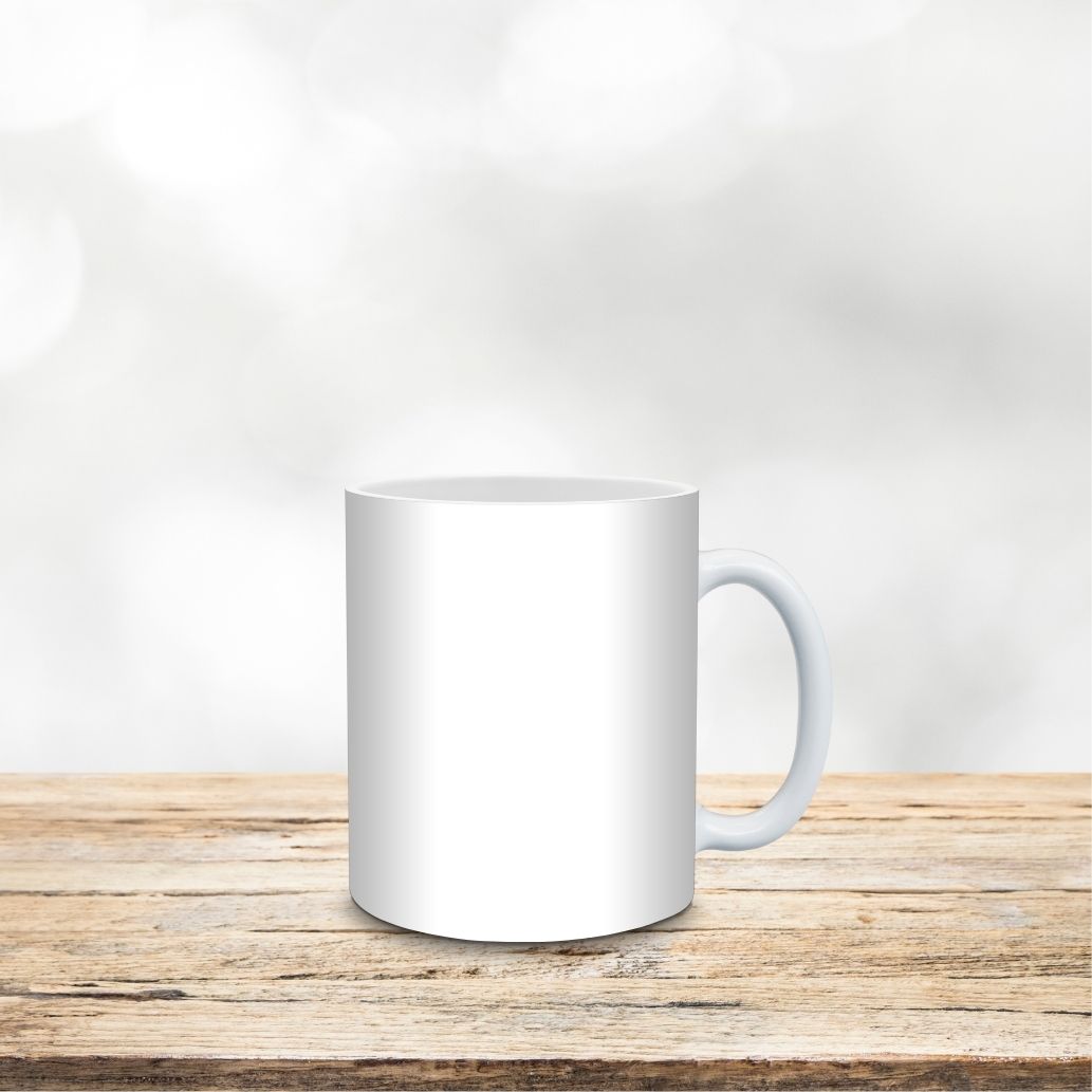 Tasse weiß glänzend