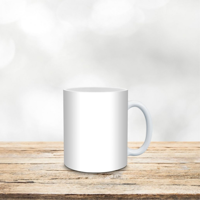 Tasse weiß glänzend